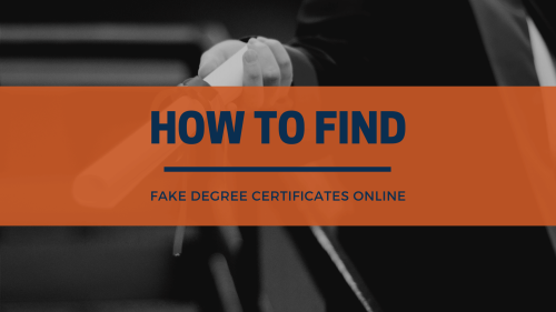 Fake Degree Certificates for Sale