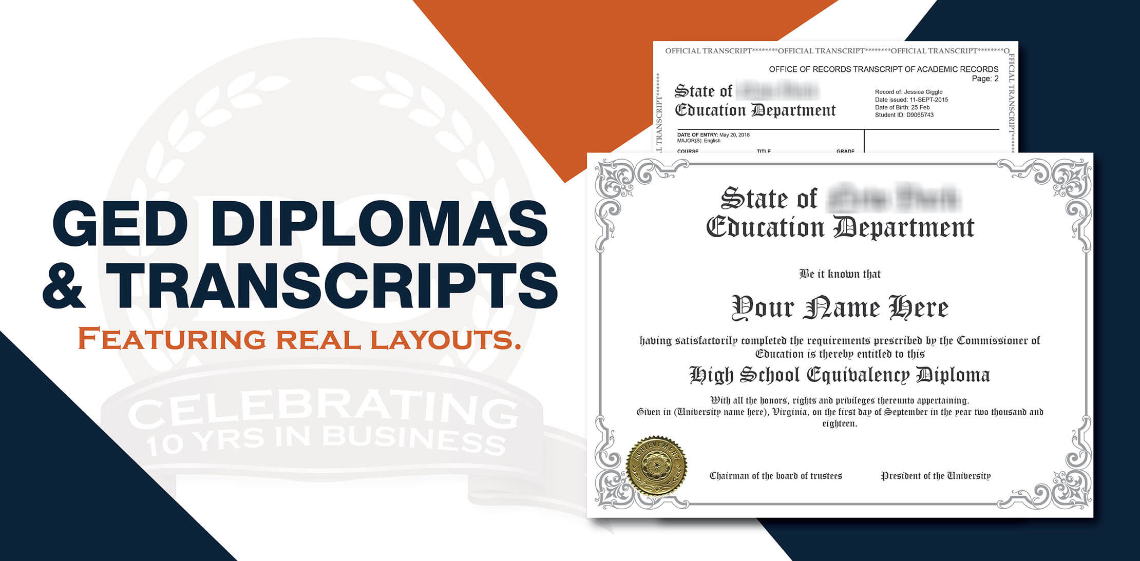 Fake GED Diplomas and Transcripts