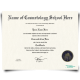Fake Cosmetology Certificate Featuring Realistic Beauty Academic School Design