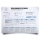 set of GED testing centre score sheets with dark state seal featuring test format and centre id details on blue security paper
