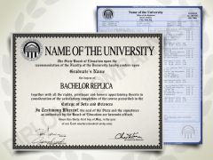 Fake Bachelor Degree and Transcript