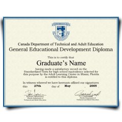 Canada GED Diploma