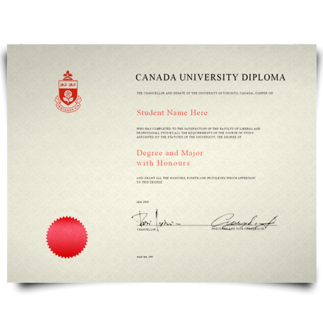 Fake Diploma from Canada University