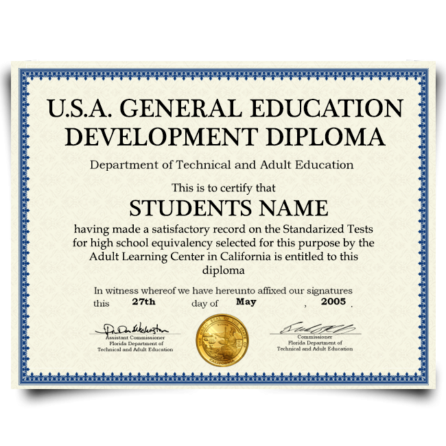 USA GED Diploma