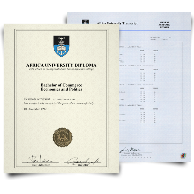 Fake South Africa Diplomas and Transcripts - College, University
