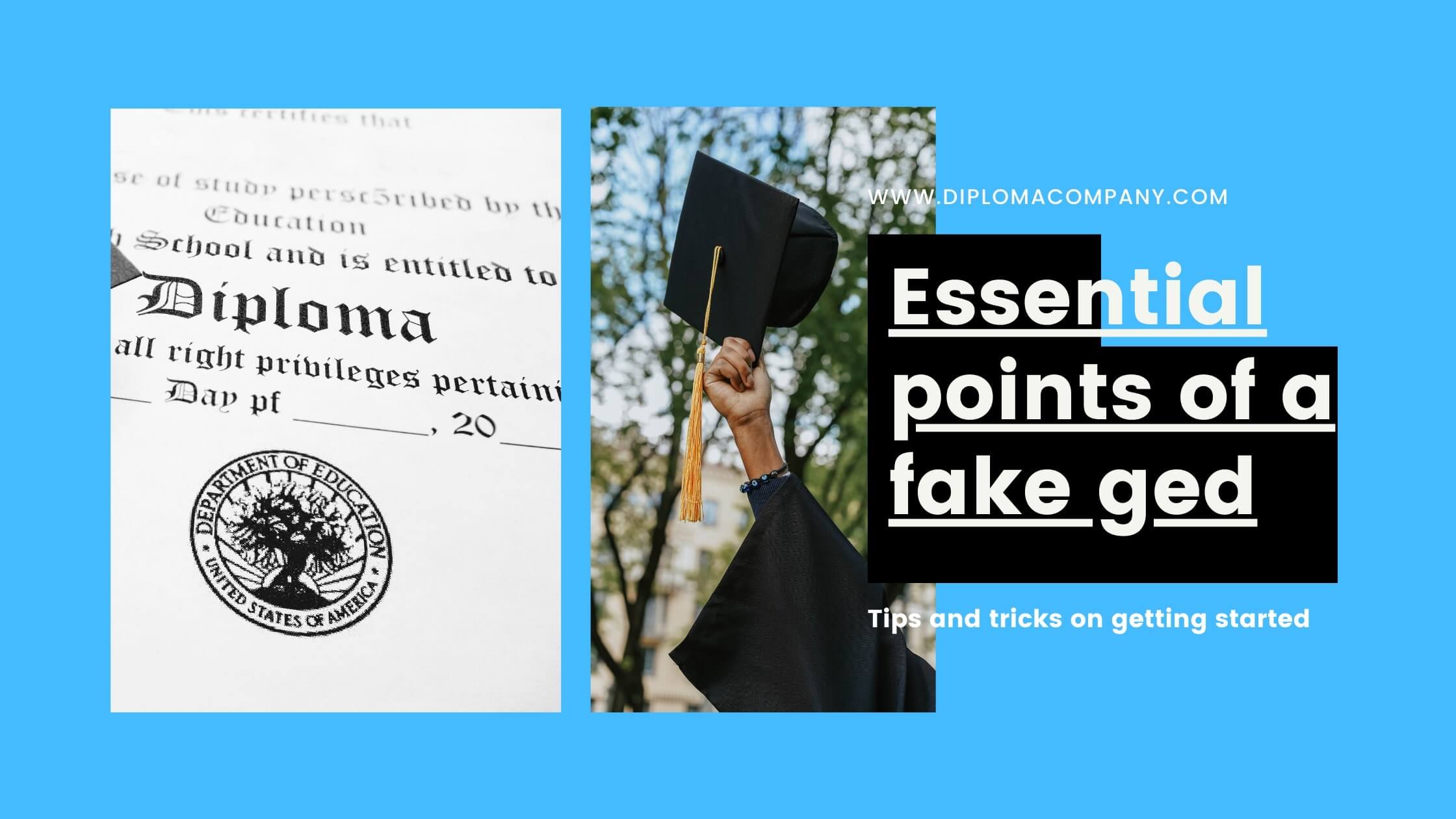 essential points of a fake ged