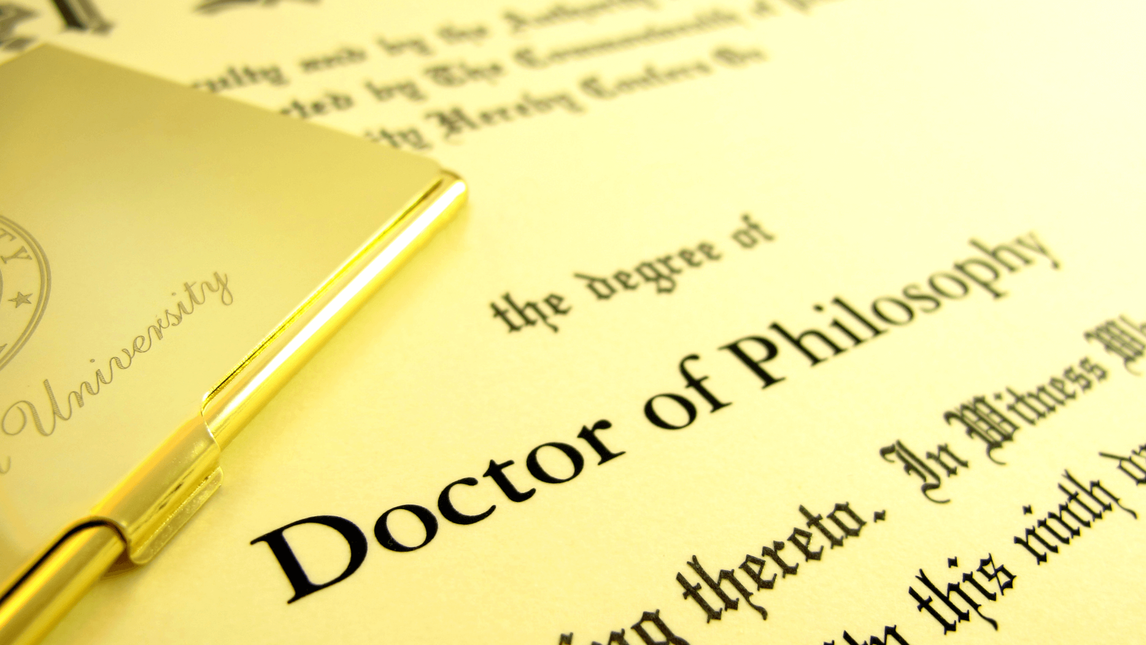 phd doctorate diploma