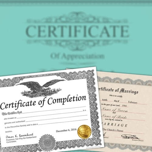 100% custom fake certificates featuring realistic layouts