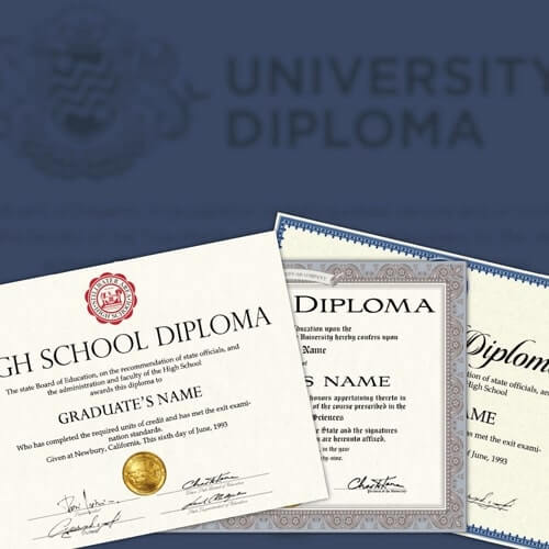 fake diplomas from high schools and colleges
