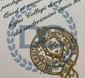 a picture of a fake diploma with shiny gold embossed and raised seal from Fordham University